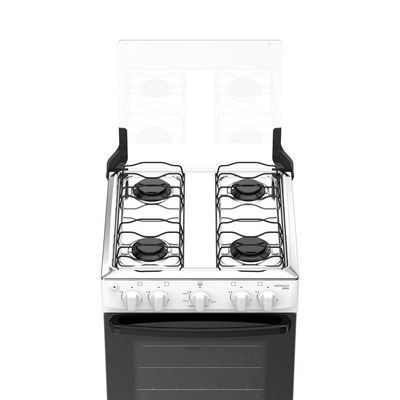 Fogão 4 Bocas Atlas Mônaco Plus Automático Mesa Inox Branco Bivolt