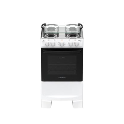 Fogão 4 Bocas Atlas Mônaco Plus Automático Mesa Inox Branco Bivolt