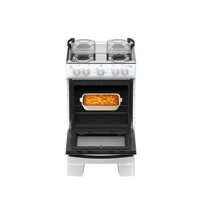 Fogão 4 Bocas Atlas Mônaco Plus Automático Mesa Inox Branco Bivolt
