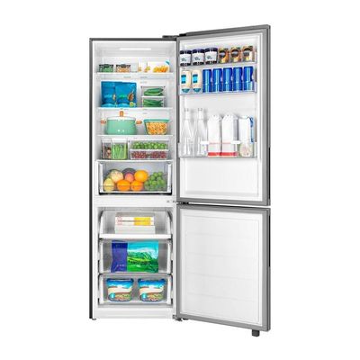 Geladeira Frost Free Inverse 401L Inverter Bivolt Inox Midea MDRB548FGD463