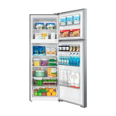 Geladeira Cycle Defrost Duplex 410L Inverter Prata Midea MDRT554EVF502 220V