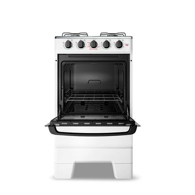 Fogão Ideal Pop 4 Bocas com Mesa em Inox Esmaltec Branco