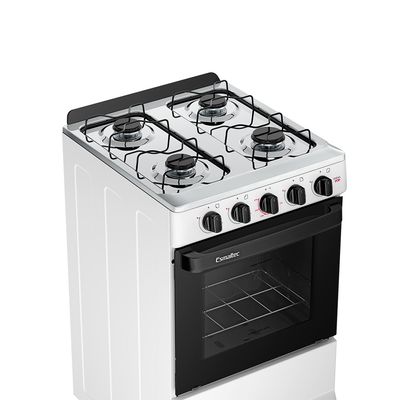 Fogão Ideal Pop 4 Bocas com Mesa em Inox Esmaltec Branco