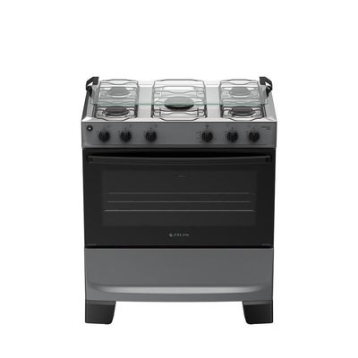 Fogão 5 Bocas Atlas Mônaco Plus Mesa De Inox Bivolt Titanium