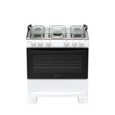 Fogão 5 Bocas Atlas Mônaco Plus Automático Mesa Inox Branco Bivolt