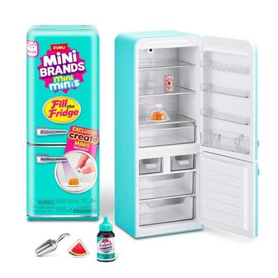 Brinquedo Kit Geladeira Mini + 3 Mini Fill The Fridge Culinária em Miniatura Candide