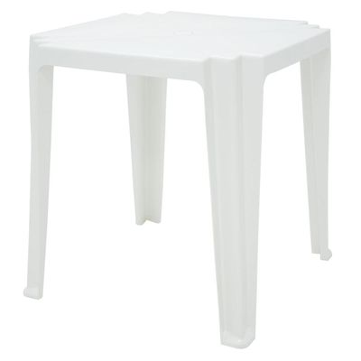 Mesa Quadrada Tramontina Tambau Basic em Polipropileno Branco