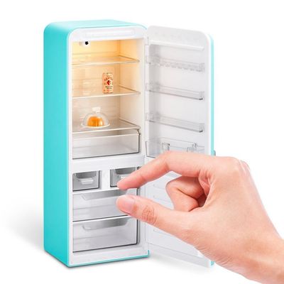 Brinquedo Kit Geladeira Mini Brands + 5 Mini Fill The Fridge Culinária em Miniatura Candide
