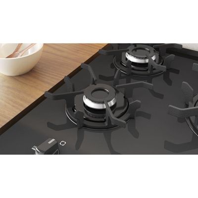 Fogão de Piso 4 Bocas GLP Itatiaia Itaglass Plus Vidro Temperado Automático Preto Bivolt