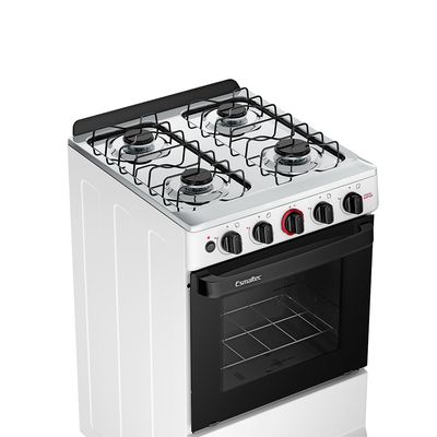 Fogão Ideal Super 4 Bocas com Mesa em Inox Esmaltec Branco / Bivolt