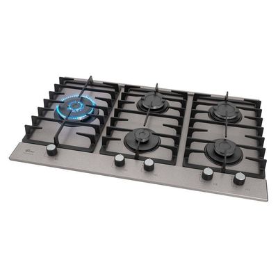Fogão Cooktop A Gás Fischer 5 Bocas Tripla Chama Platinium Prime Bivolt