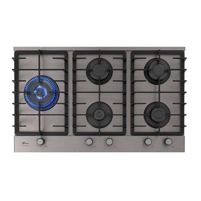 Fogão Cooktop A Gás Fischer 5 Bocas Tripla Chama Platinium Prime Bivolt