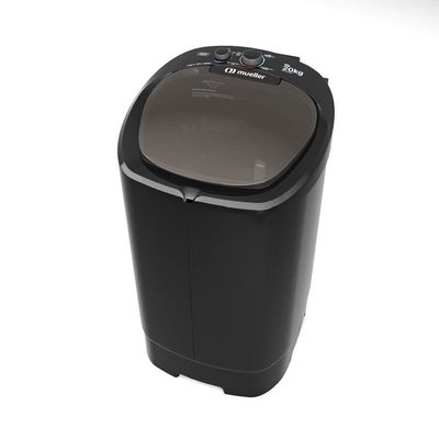 Tanquinho Mueller Big 20kg Lavadora com Sistema de Drenagem Preto 220V