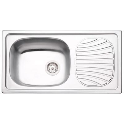 Cuba de Sobrepor Tramontina Alpha Inox Pré Polido 78 x 43 cm com Válvula 93840602