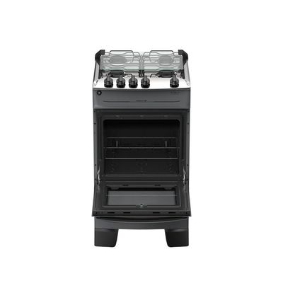 Fogão 4 Bocas Atlas Mônaco Top Automático Mesa Inox Titanium Bivolt