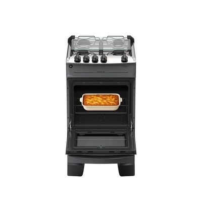 Fogão 4 Bocas Atlas Mônaco Top Automático Mesa Inox Titanium Bivolt
