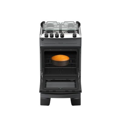 Fogão 4 Bocas Atlas Mônaco Top Automático Mesa Inox Titanium Bivolt