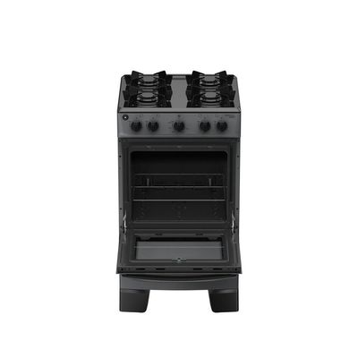 Fogão 4 Bocas Atlas Mônaco Lustro Automático Mesa De Aço Esmaltado Titanium Bivolt