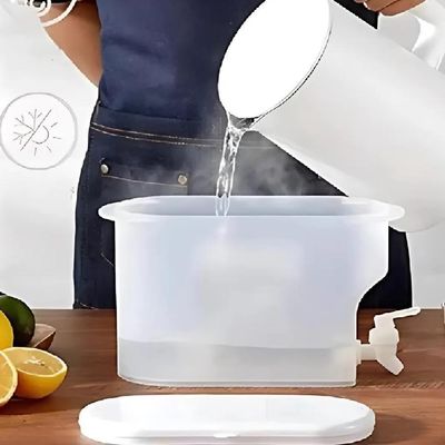 Suqueira para Geladeira 3L com Torneira Plástico Resistente Portátil para Praia Transparente Yeet