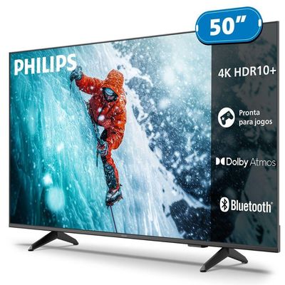 TV Philips 50PUG7300-78 50 Polegadas 4K Ultra HD LED Smart Preto Bivolt