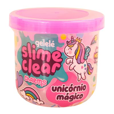 Slime Unicornio Clear Charms Doce Brinquedo