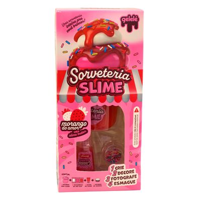 Slime Gelelé Sorveteria Morango do Amor Doce Brinquedo