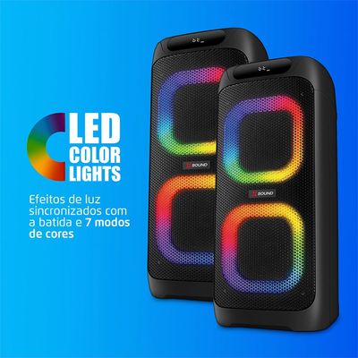 Party Box Xsound Mondial Preto 800W Bivolt PBX-800 Bivolt