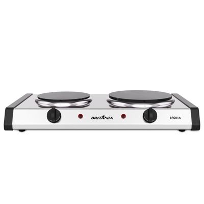 Fogão Elétrico Britânia 2 Bocas Aço Inox BFG01A 127V