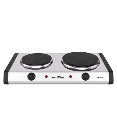 Fogão Elétrico Britânia 2 Bocas Aço Inox BFG01A 127V