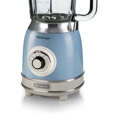 LIQUIDIFICADOR ARIETE VINTAGE COM JARRA DE VIDRO 1,5L 4 VELOCIDADES AZUL 220V 00C058905ARBR