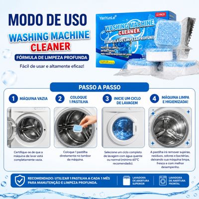 Pastilhas de Limpeza para Máquina de Lavar Roupas e Louças –