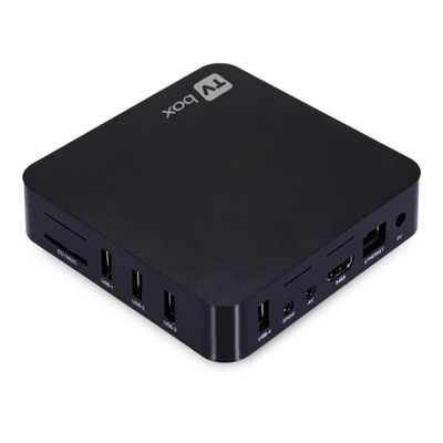 Box TV Smart Streaming Android Preto 4K HDTV Aplicativos
