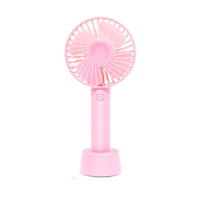 Mini Ventilador Mão Portátil Recarregável 3 Velocidades SS-2 Rosa