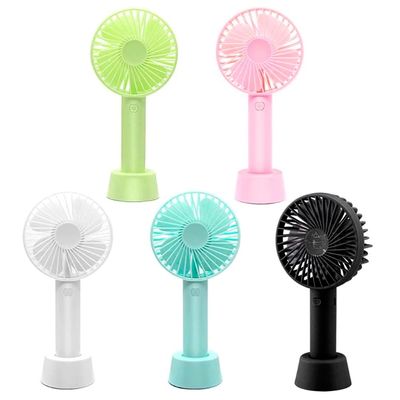 Mini Ventilador Mão Portátil Recarregável 3 Velocidades SS-2 Verde claro
