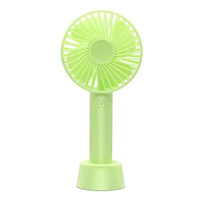 Mini Ventilador Mão Portátil Recarregável 3 Velocidades SS-2 Verde claro