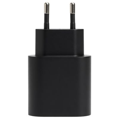 Carregador Turbo USB C Preto Rápido para Smartphone e Tablet