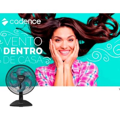 ventilador cadence 40cm 6 pas turbo 126w potência 220V VTR409