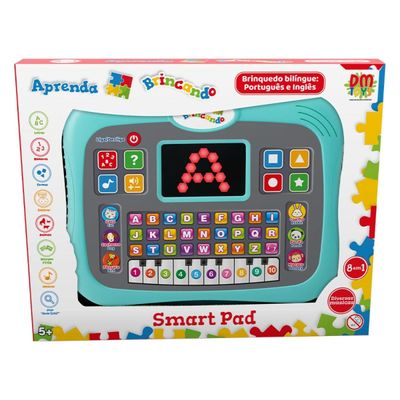 Smart Pad Aprenda Brincando 8 Em 1 Bilíngue Dm Toys DMT6987