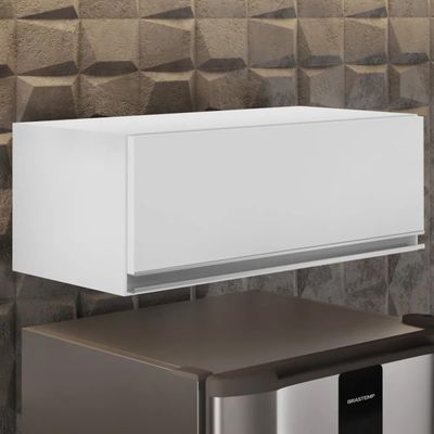 Armário de Cozinha Aéreo Geladeira 70cm Basculante Mavi L06 - D'Ross Preto