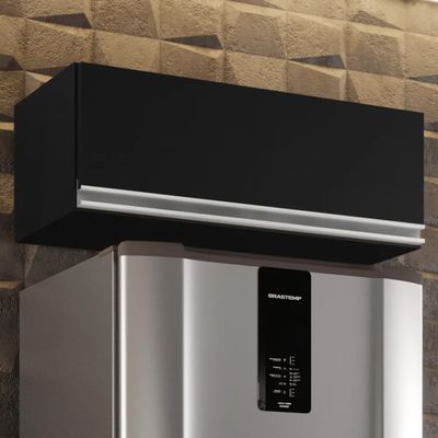 Armário de Cozinha Aéreo Geladeira 70cm Basculante Mavi L06 - D'Ross Preto