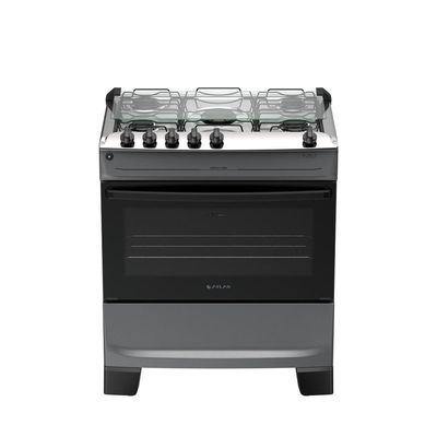 Fogão 5 Bocas Atlas Mônaco Top Automático Mesa Inox Titanium Bivolt
