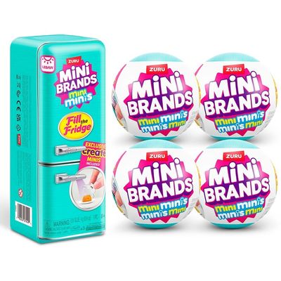 Kit Geladeira Mini Brands + 4 Mini Brands Fill The Fridge