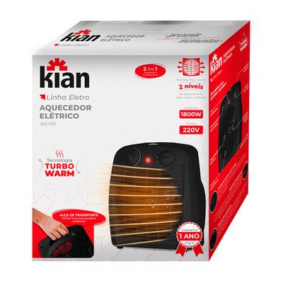 AQUECEDOR ELETRICO KIAN AQ100 BRANCO 127v