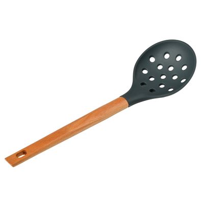 Escumadeira Silicone Cabo Madeira Ginger Cz Cv265637