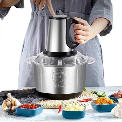 Processador Alimentos 2L 850W Aço Inoxidável 2 Velocidades Picar Moer Liquidificar para Cozinha