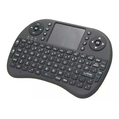 Mini Teclado Wireless com Mouse Smart TV LED RGB 2.4GHz QWERTY