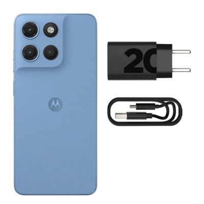 Smartphone Motorola Moto G17 256GB Tela 6.7 FHD+ Android 15 Gorilla Glass 3 Azul Claro