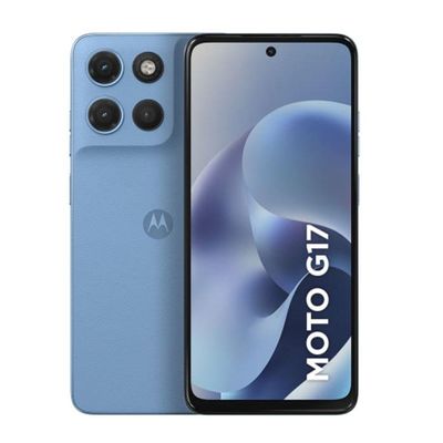 Smartphone Motorola Moto G17 256GB Tela 6.7 FHD+ Android 15 Gorilla Glass 3 Azul Claro