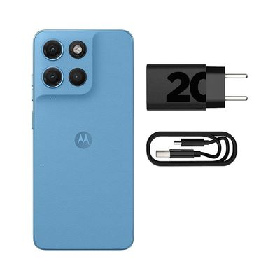 Celular Smartphone Motorola Moto G17 128GB 4GB RAM 4G Tela 6,7'' Azul