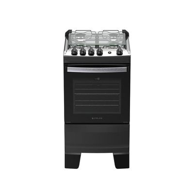 Fogão 4 Bocas Atlas Agile Up Automático Mesa Inox Preto Bivolt